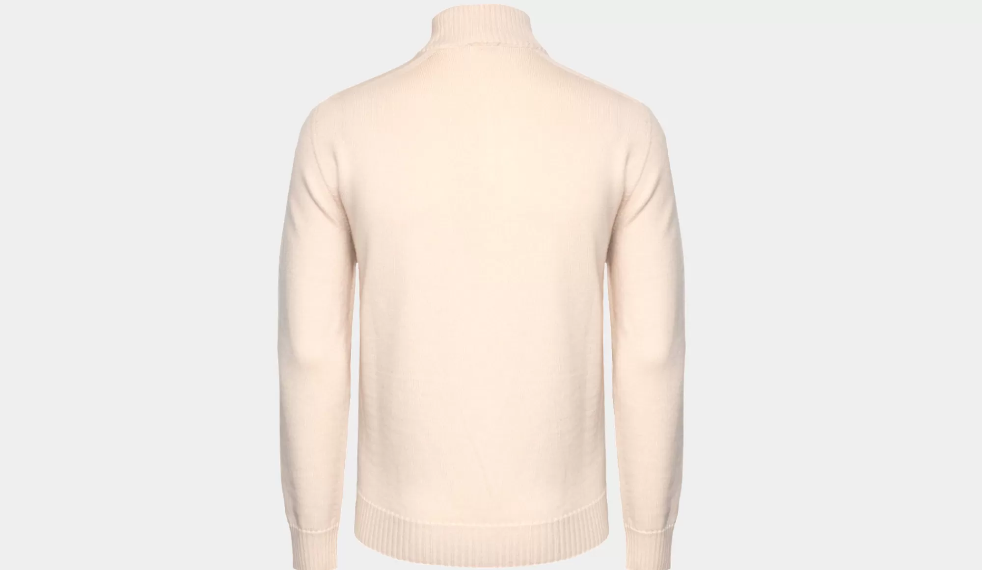 Hot Drumohr Mock Neck Zip Off-White