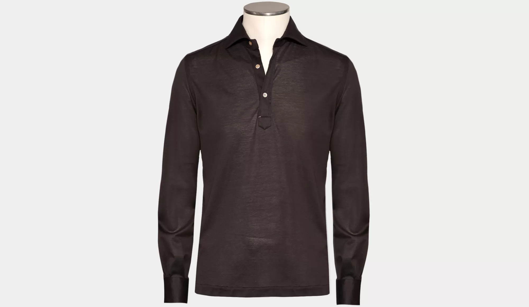 Flash Sale Mazzarelli Polo Camicia Pique Brown