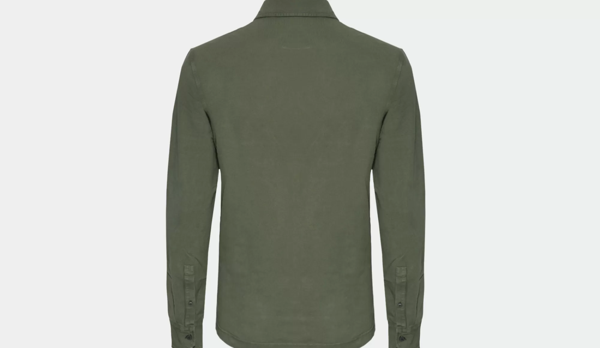 Clearance Drumohr Polo Garment Dyed Olive