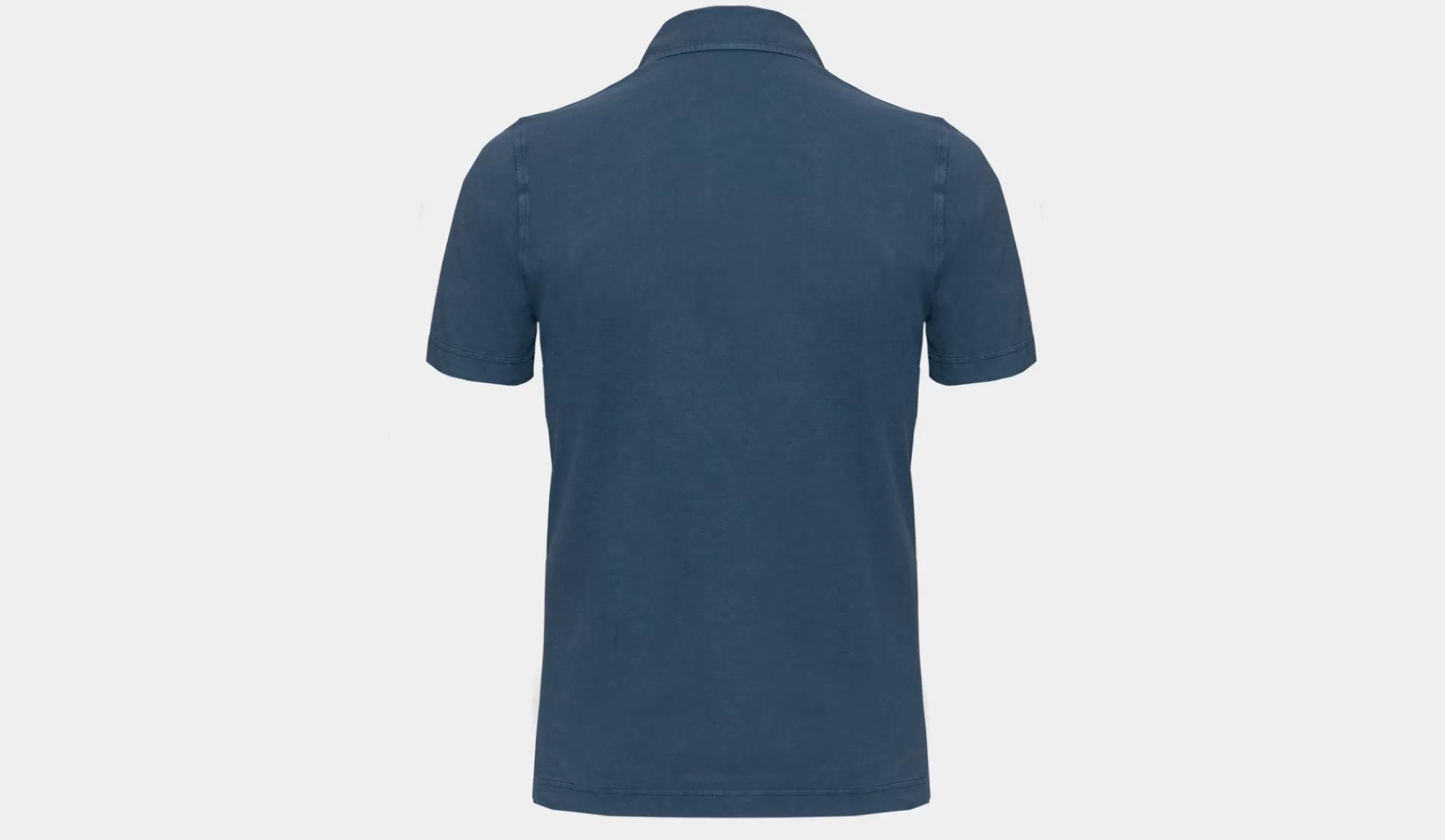 Outlet Drumohr Polo Garment Dyed Piquet Navy