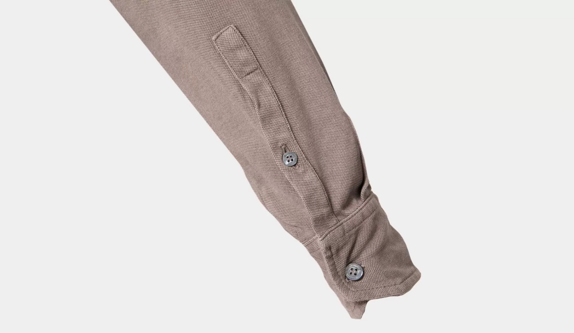 Sale Drumohr Polo Garment Dyed Taupe