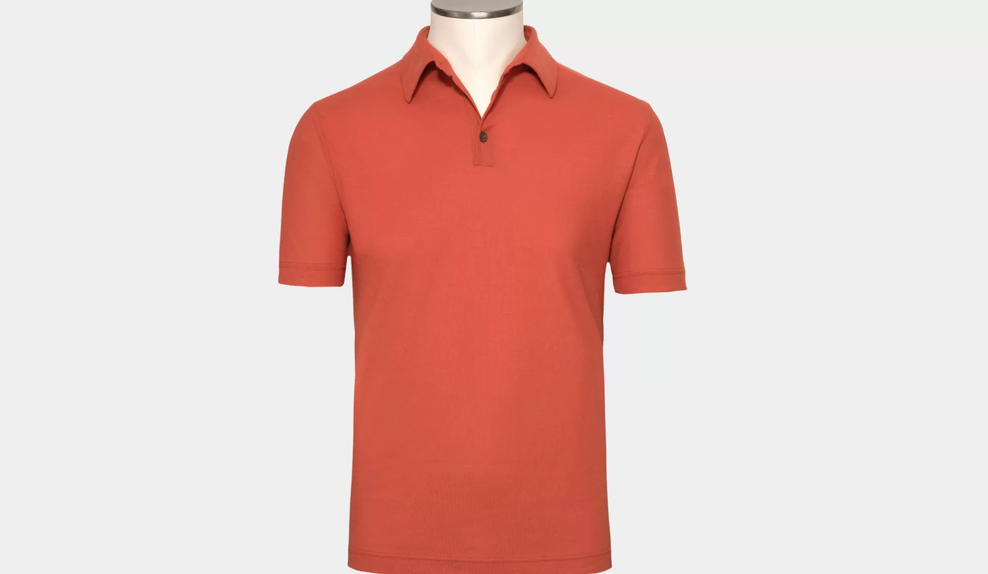 New Zanone Polo Ice-Cotton Terracotta