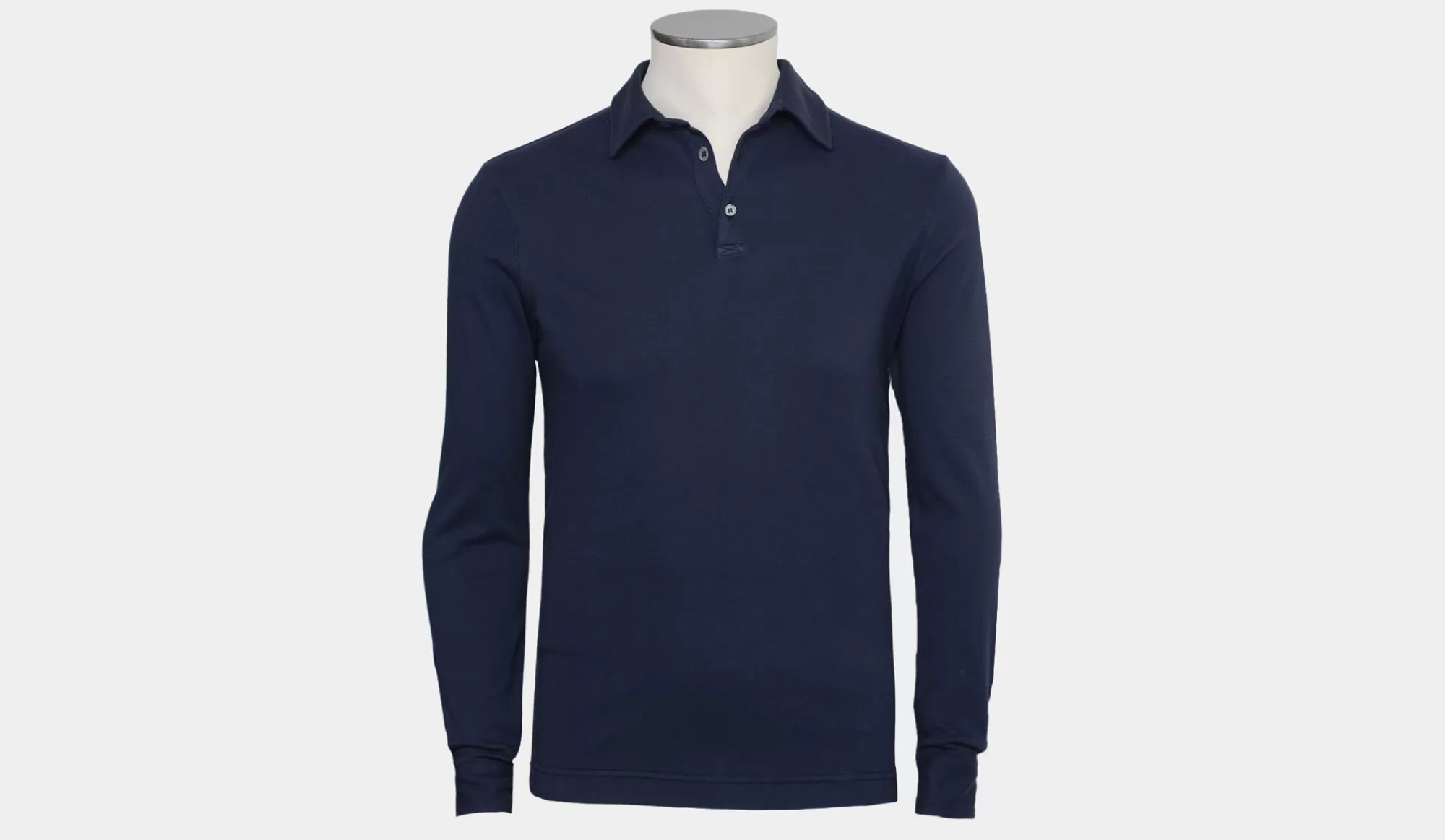 New Zanone Polo Pima Cotton Blue