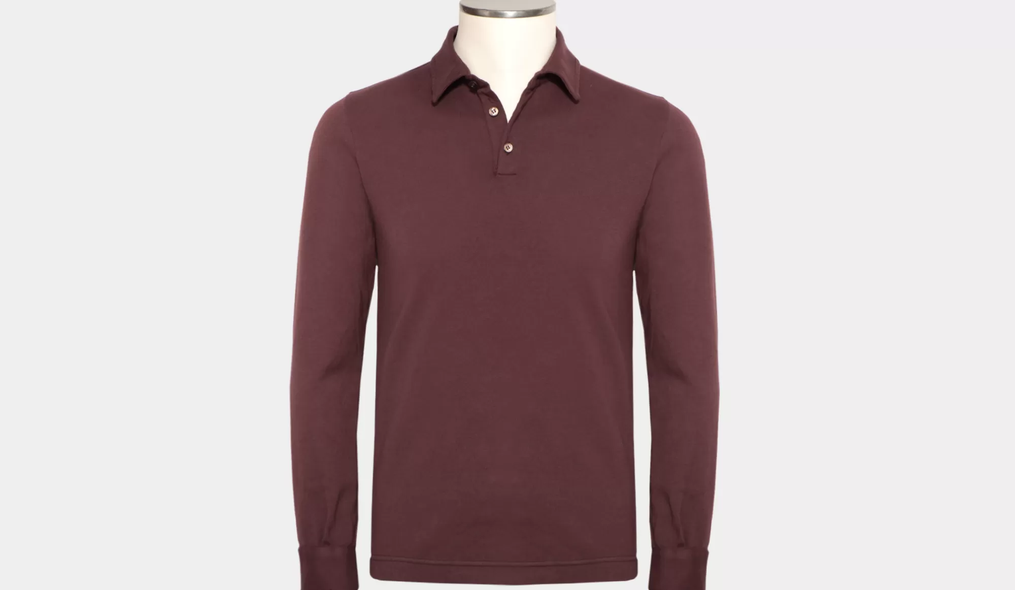 Online Zanone Polo Pima Cotton Burgundy