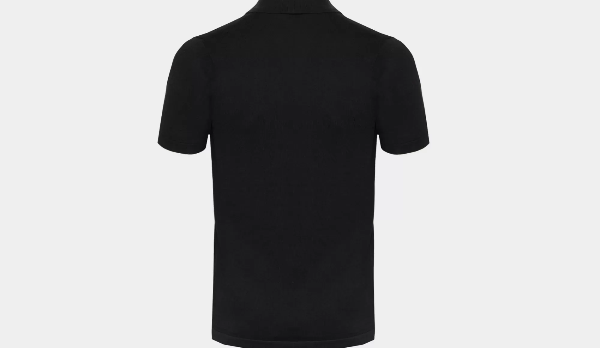 New Aspesi Polo Short Sleeves Black