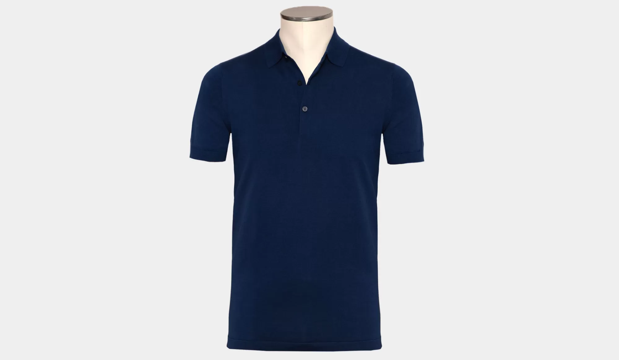 Store Aspesi Polo Short Sleeves Blue