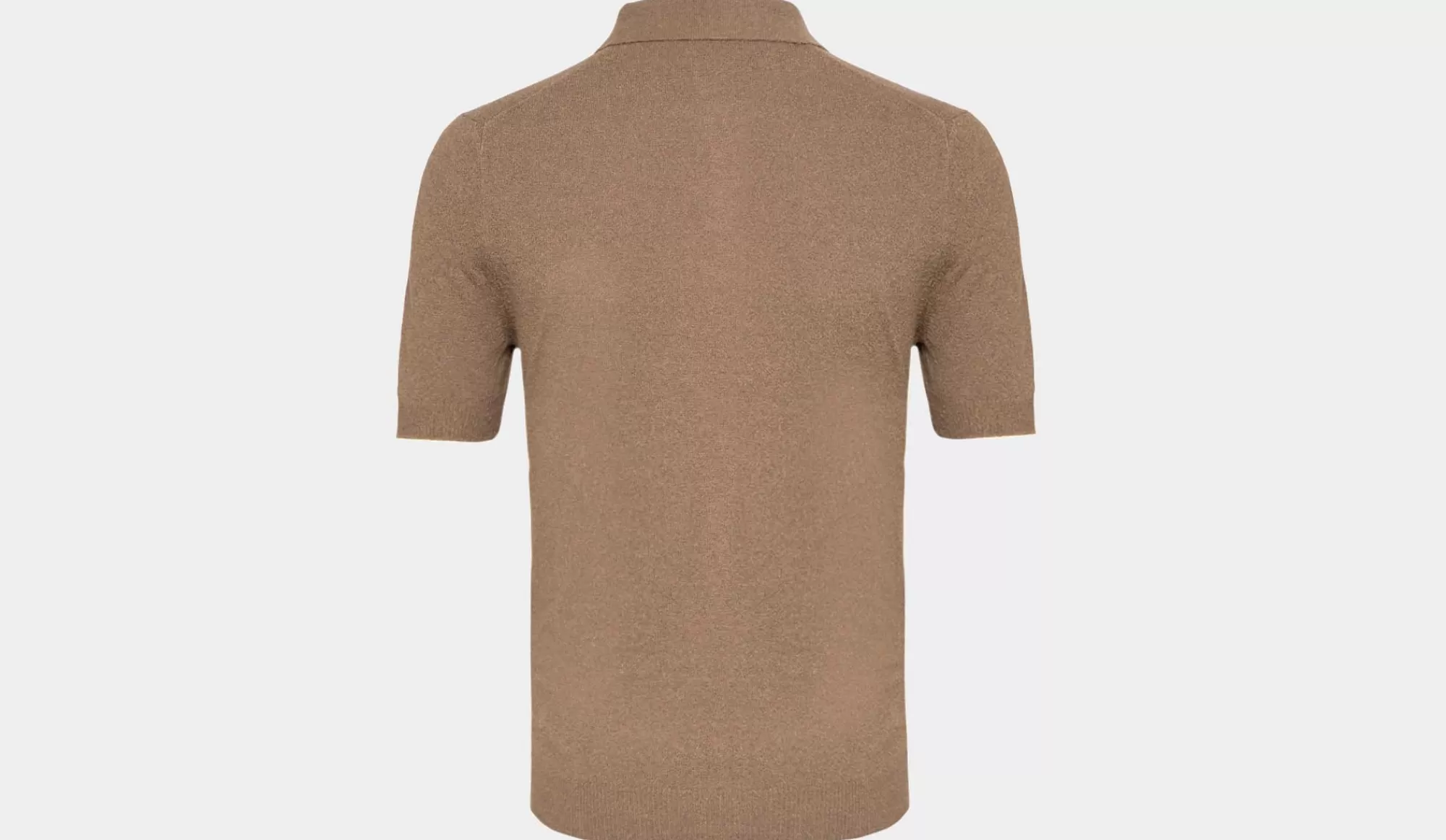 Shop Gran Sasso Polo Terry Taupe