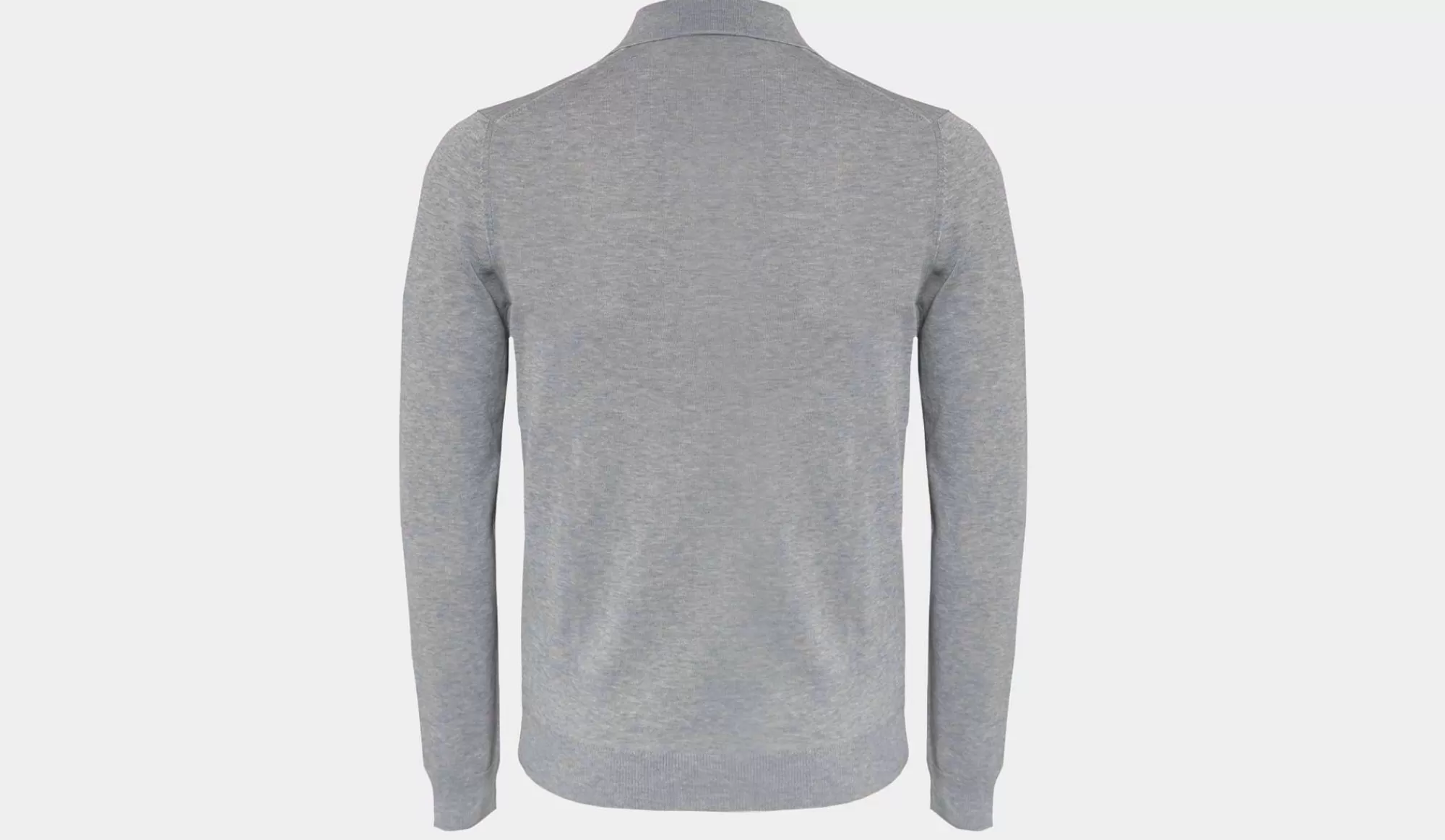 Shop Zanone Polo V-Neck Cotton Grey