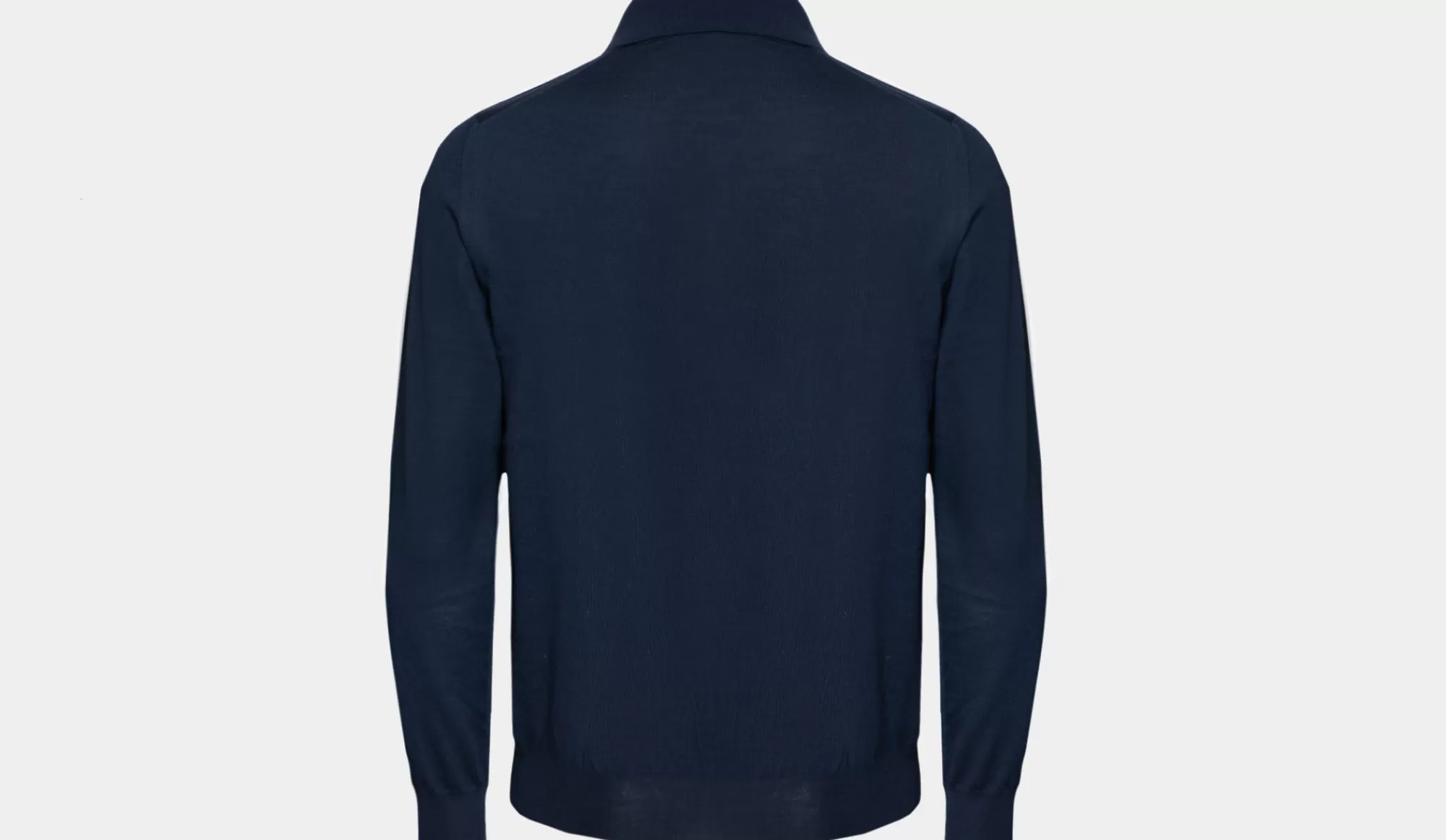 New Drumohr Polo Wool S140 Blue