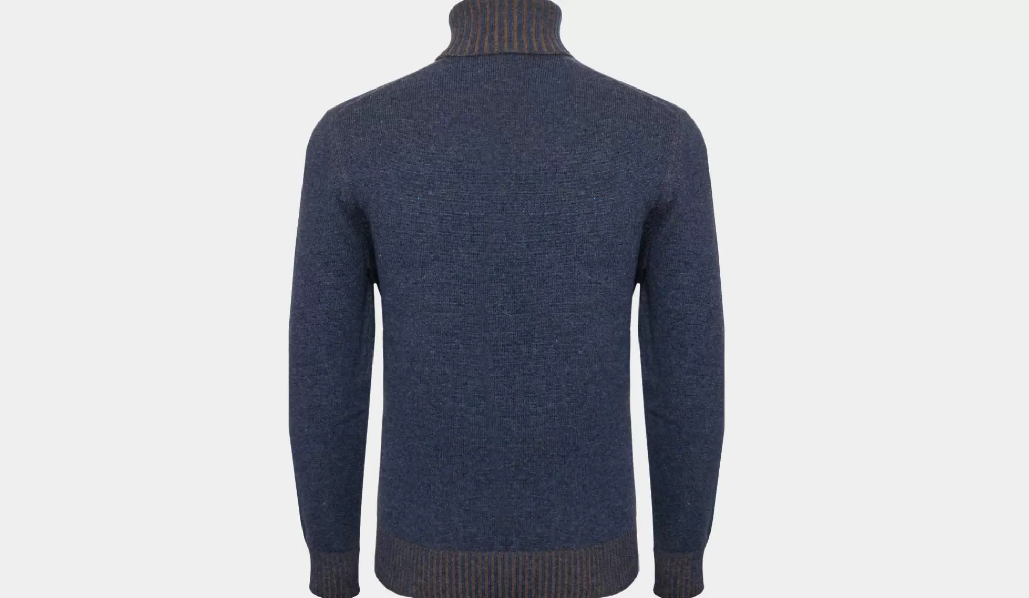 New Gran Sasso Roll Neck Blue-Brown