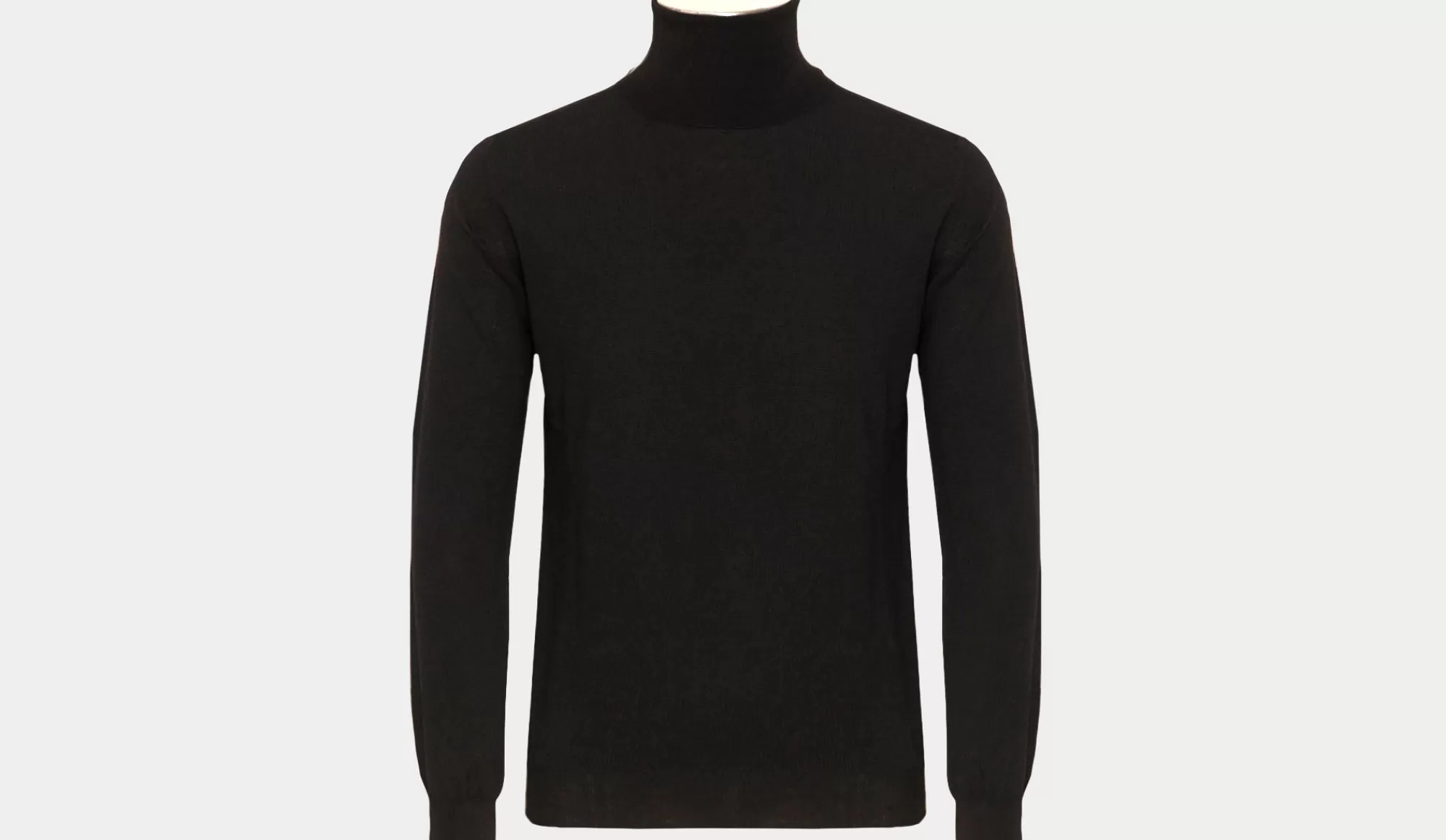 Best Zanone Roll Neck Flexwool Black