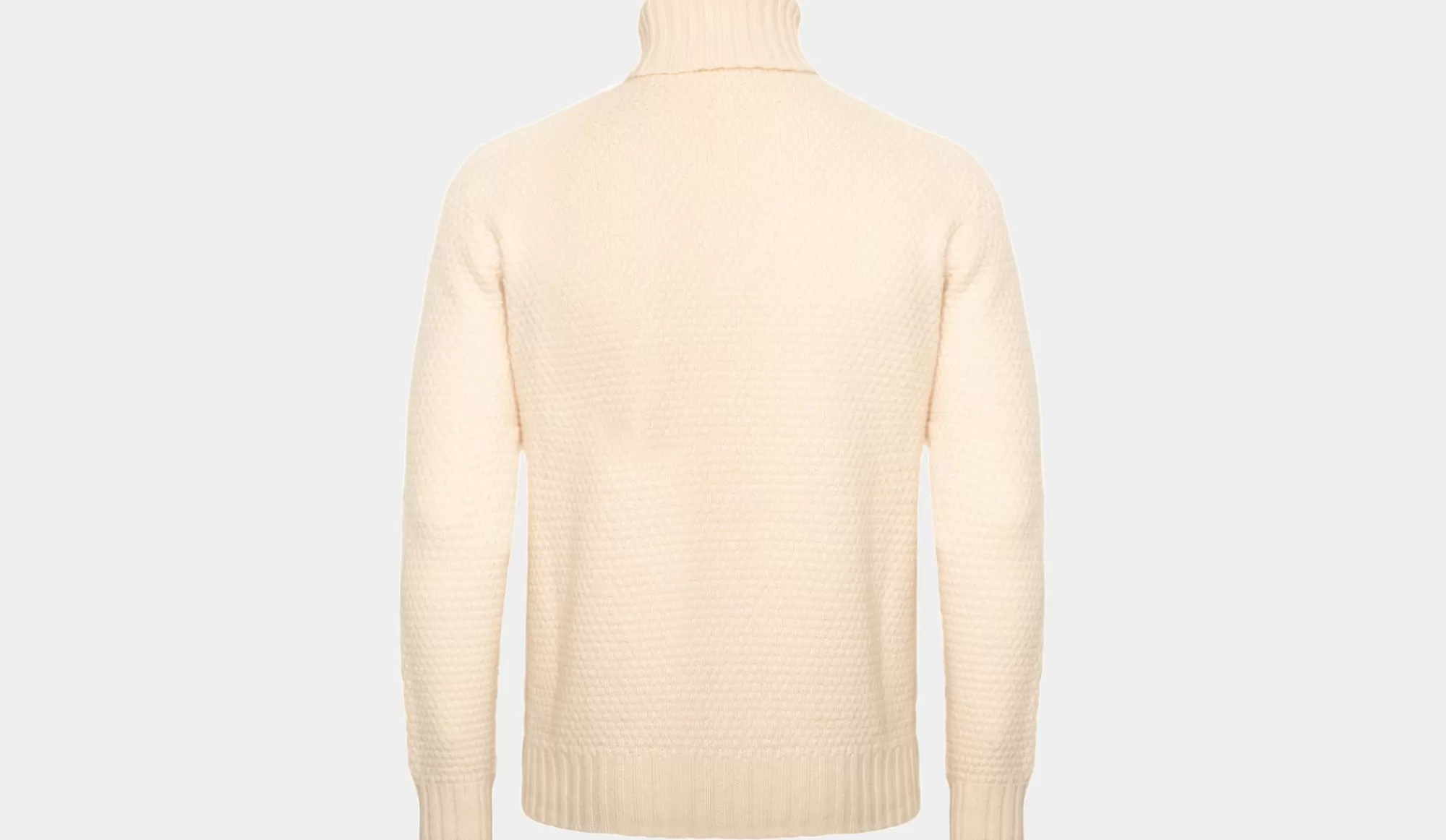 Discount Drumohr Roll Neck Geelong Aran Off-White