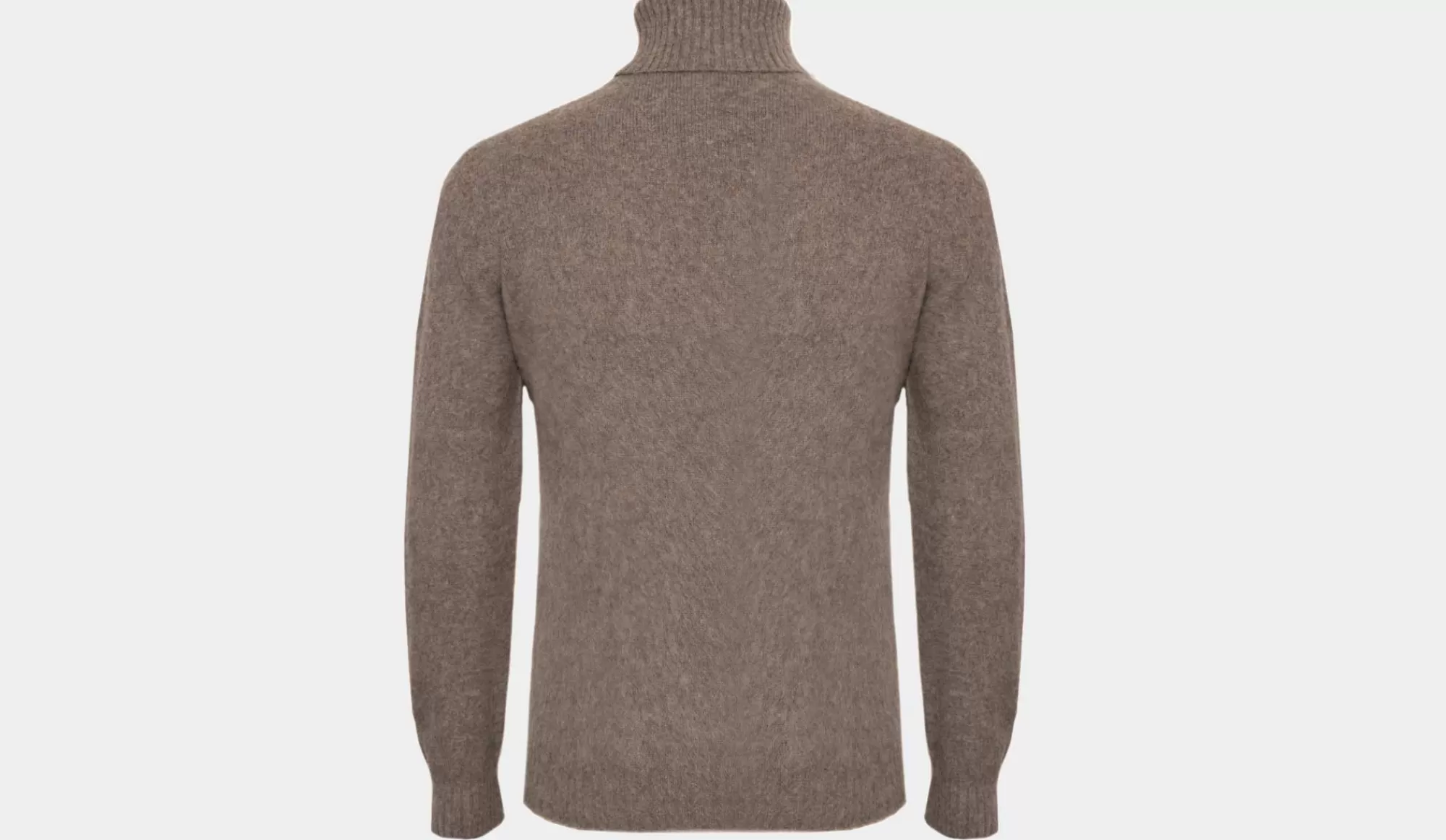 Hot Gran Sasso Roll Neck Geelong Grey-Brown