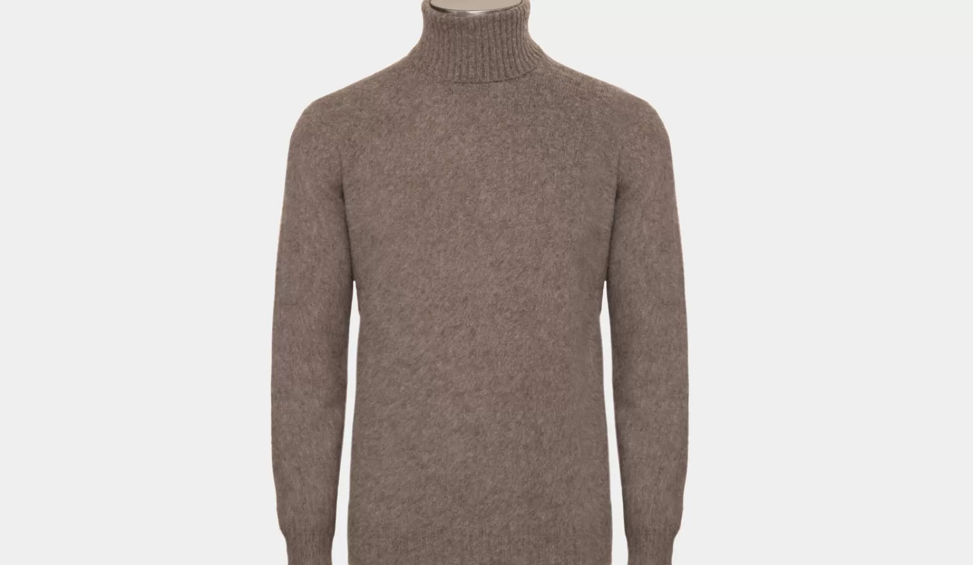 Hot Gran Sasso Roll Neck Geelong Grey-Brown