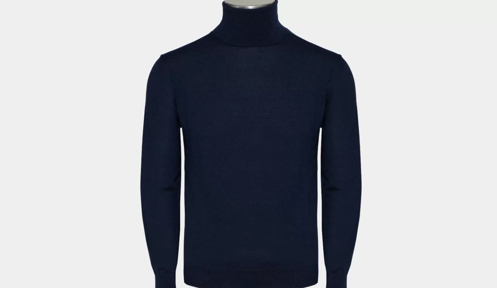 Outlet Zanone Roll Neck Merinos Blue