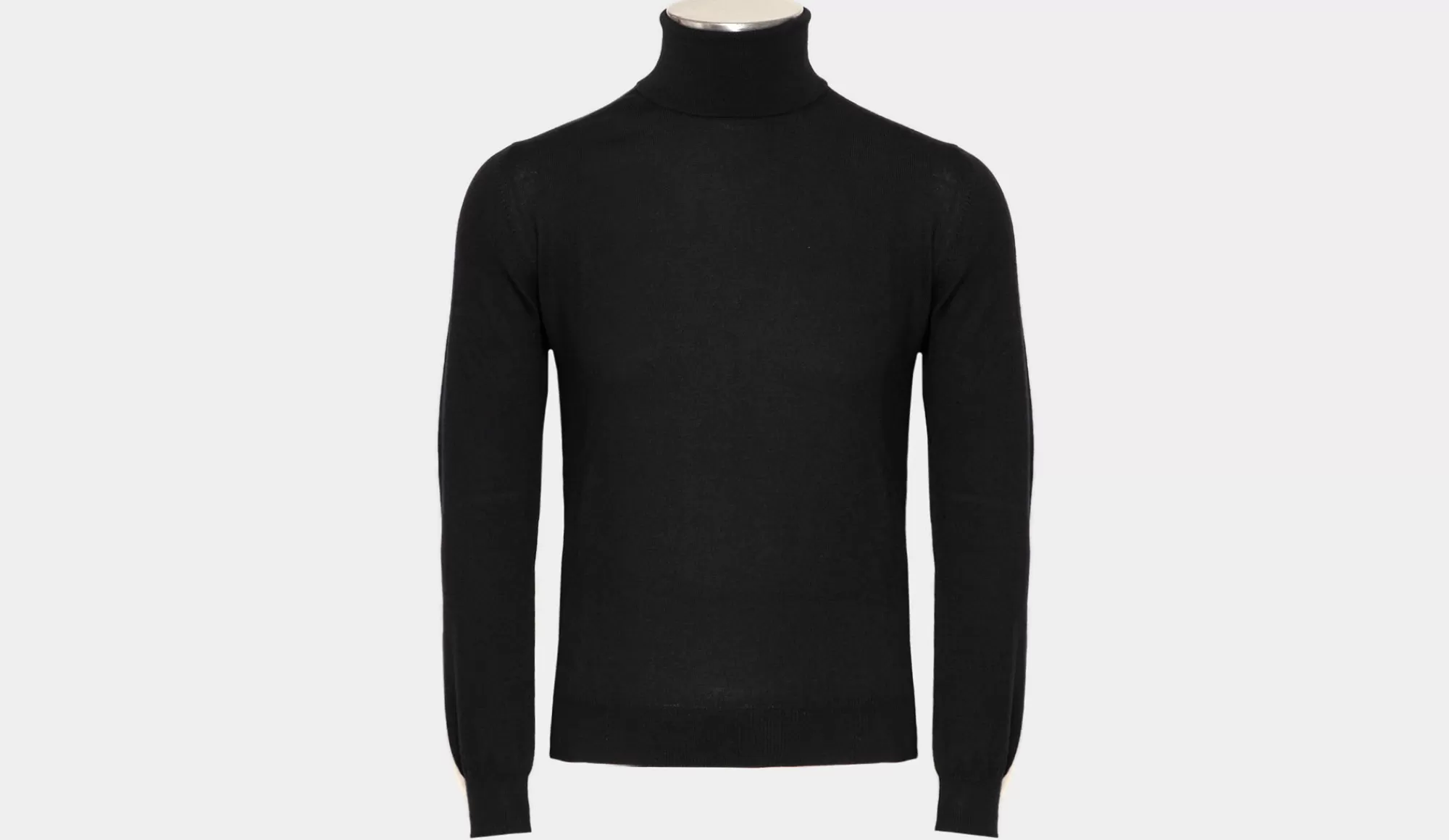 Shop Gran Sasso Roll-Neck Black