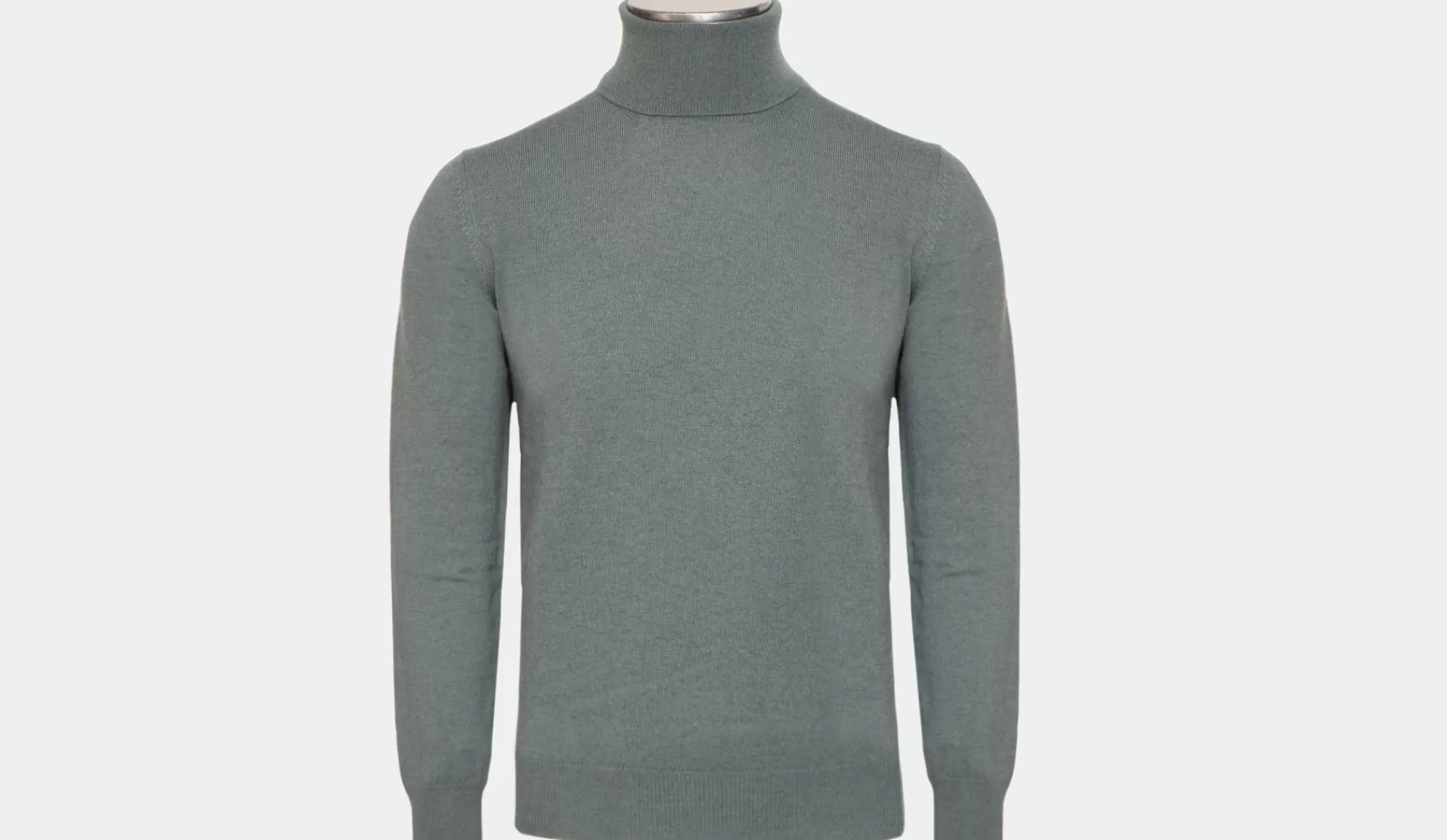 Online Gran Sasso Roll-Neck Green-Grey