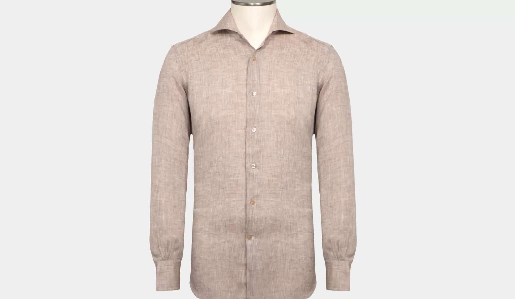 New Mazzarelli Shirt Linen Beige