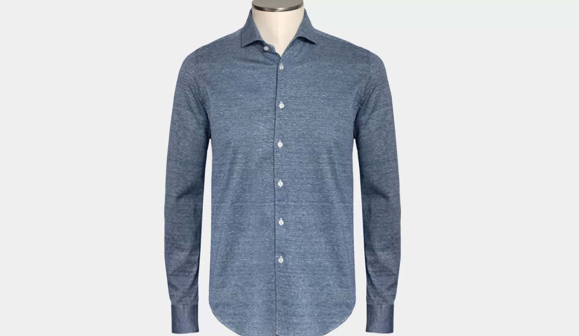 Sale Xacus Shirt Linen-Cotton Blue