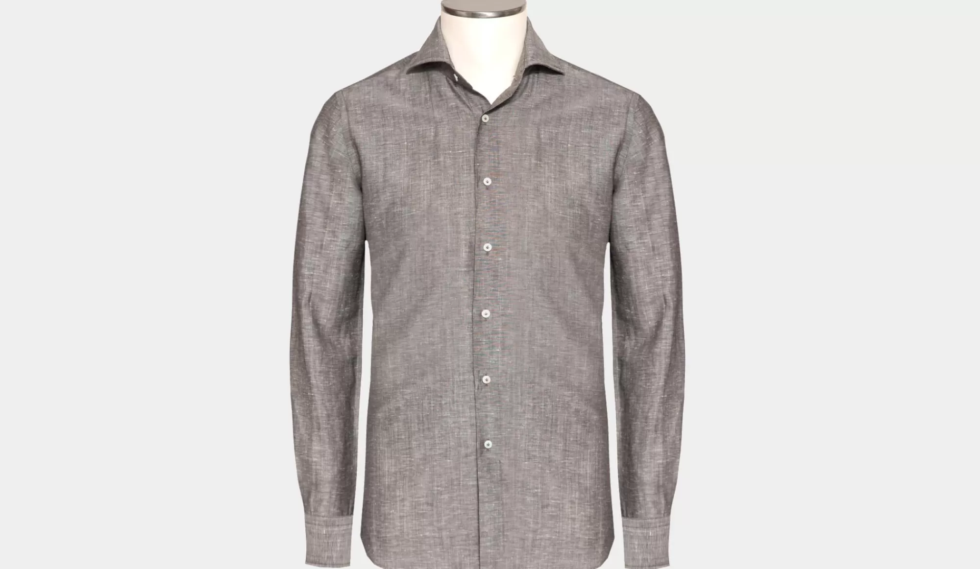 Best Xacus Shirt Wool-Linen Taupe