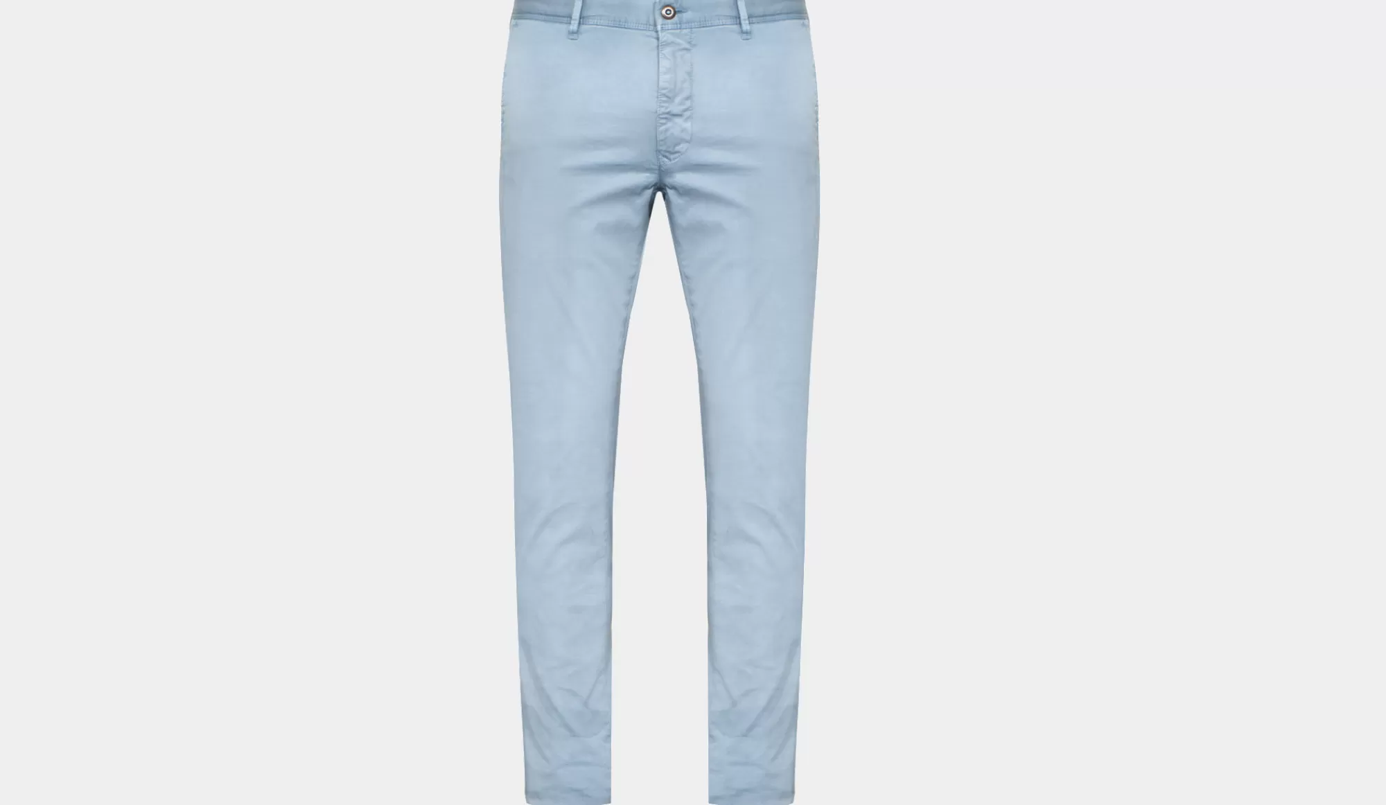 Shop Incotex Slacks Cotton Light-Blue