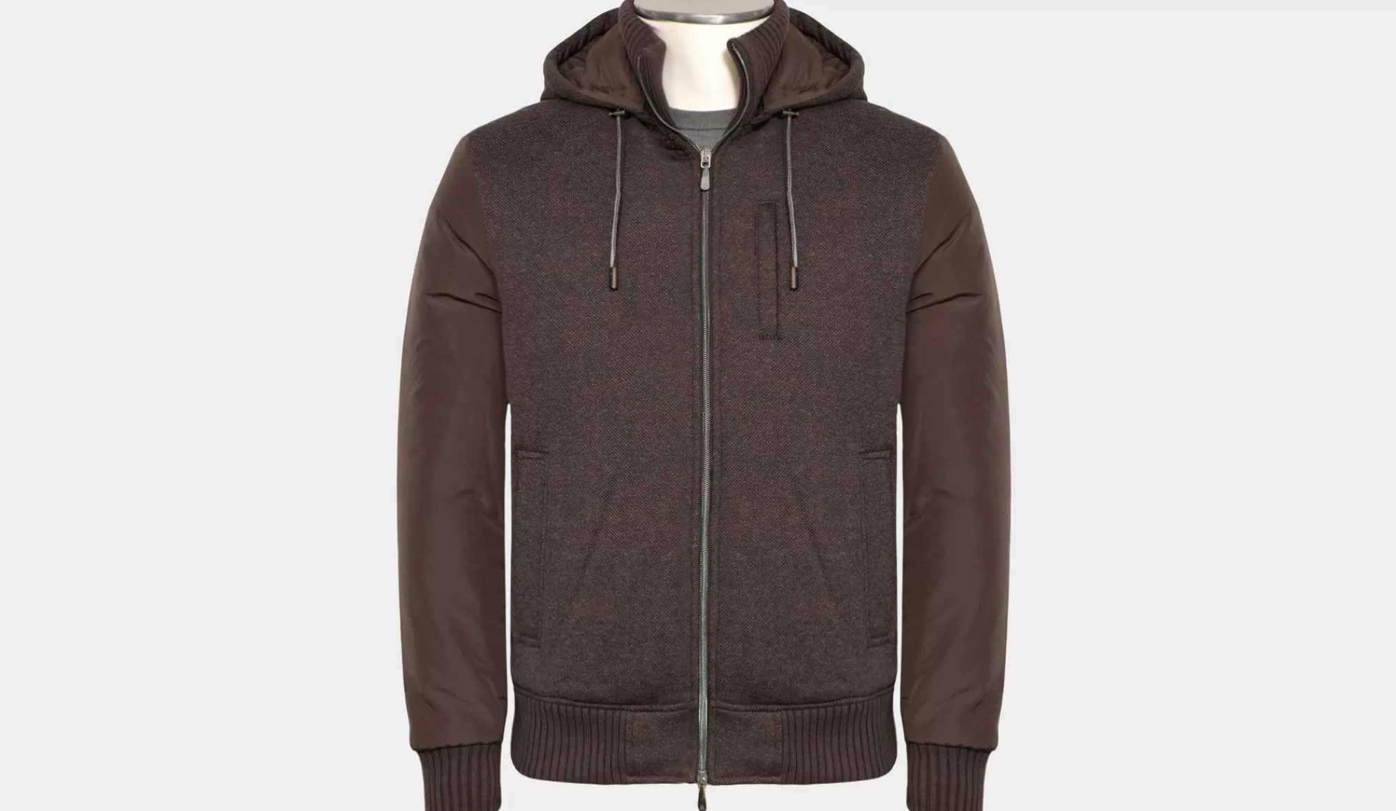 Online Capobianco Soft Tech Hoodie Brown