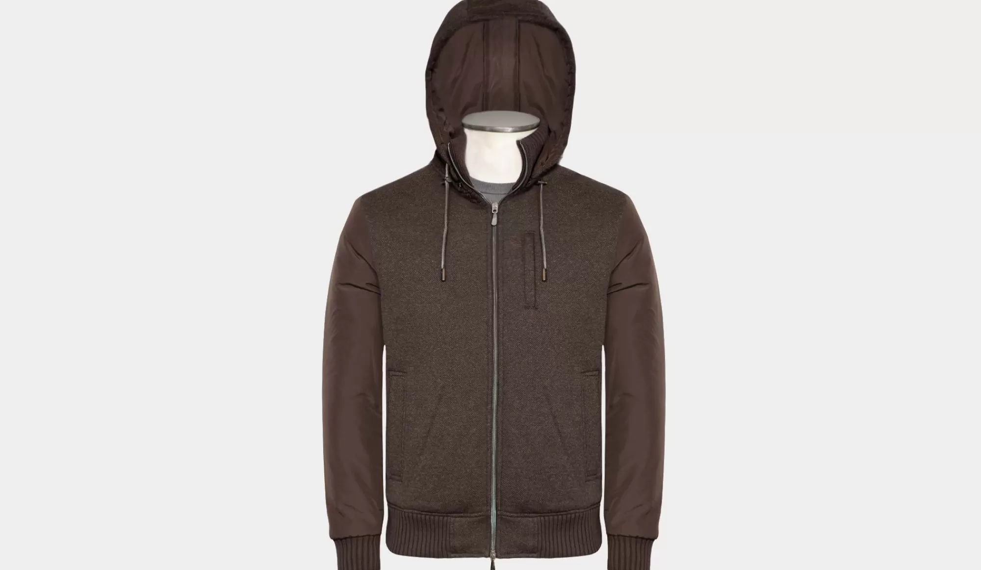 Online Capobianco Soft Tech Hoodie Brown