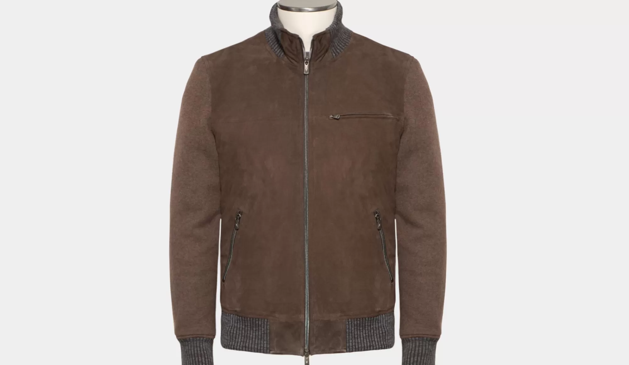 Store Capobianco Suede Bomber Brown