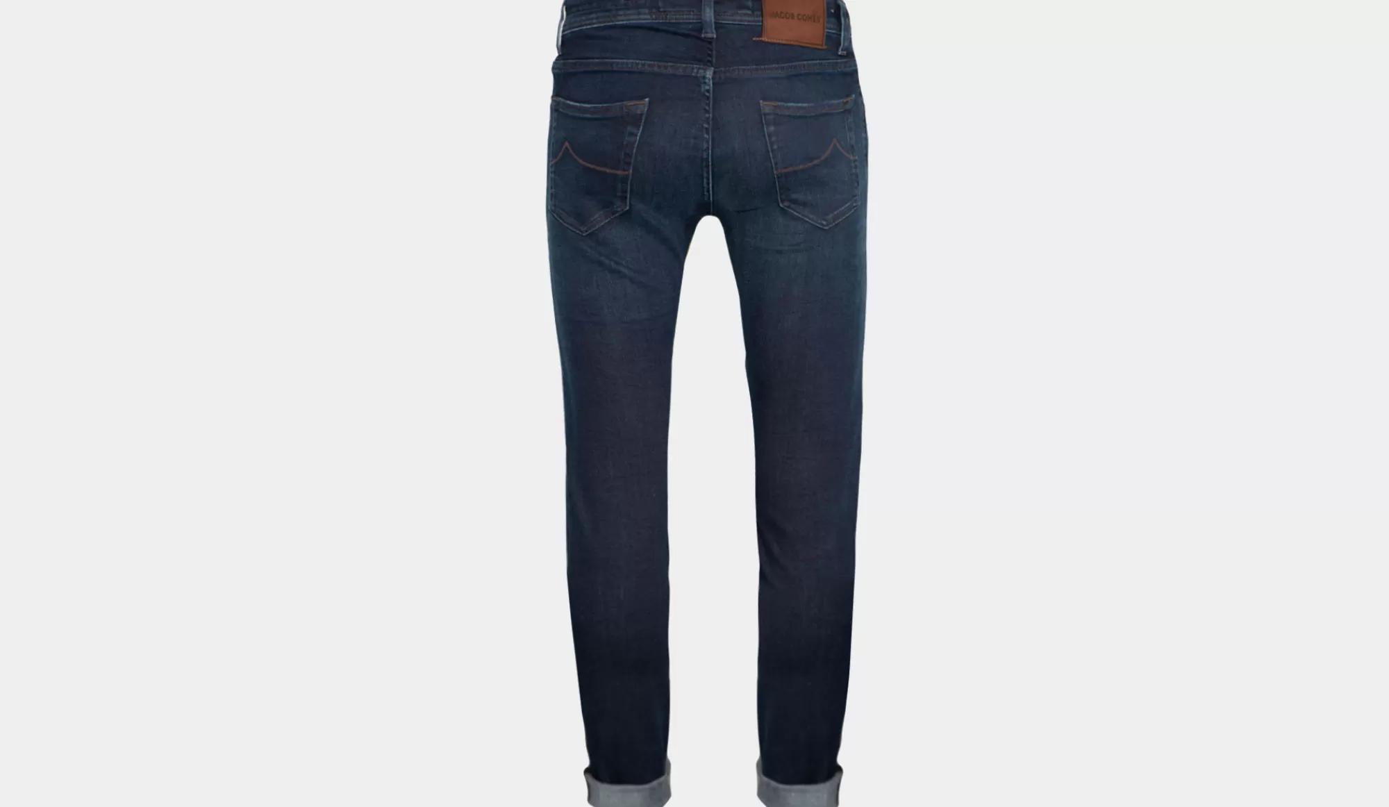 New Jacob Cohen Super Stretch Dark Denim Brown