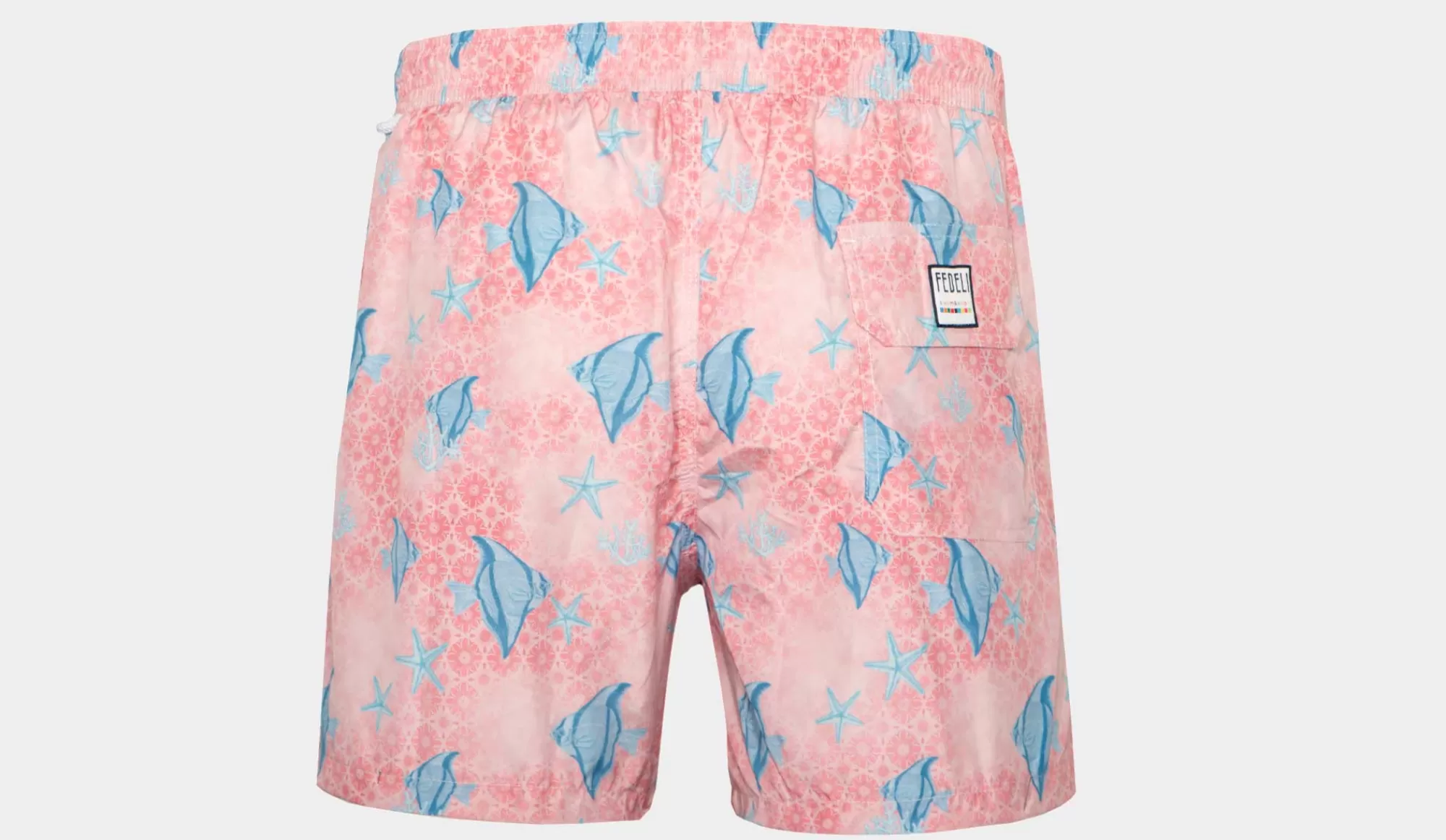 Online Fedeli Swim Trunk Fish Pink