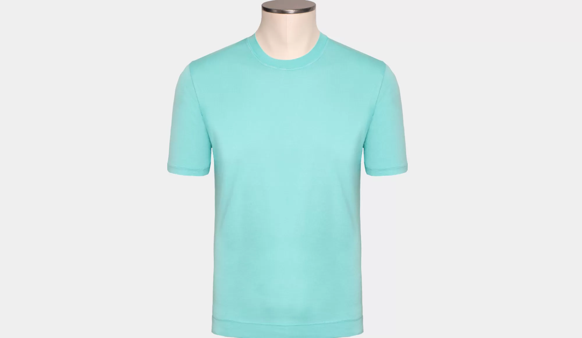 Cheap Fedeli T-Shirt "Giza" Cotton Aqua