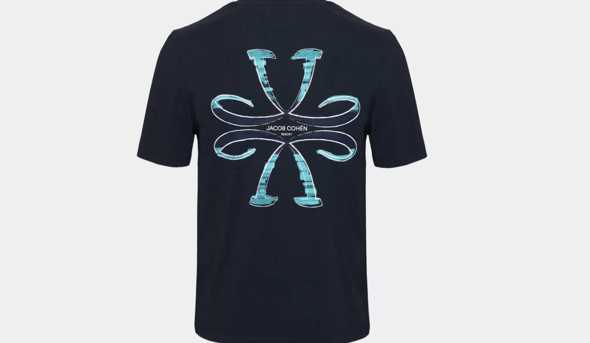 Hot Jacob Cohen T-Shirt Logo Blue