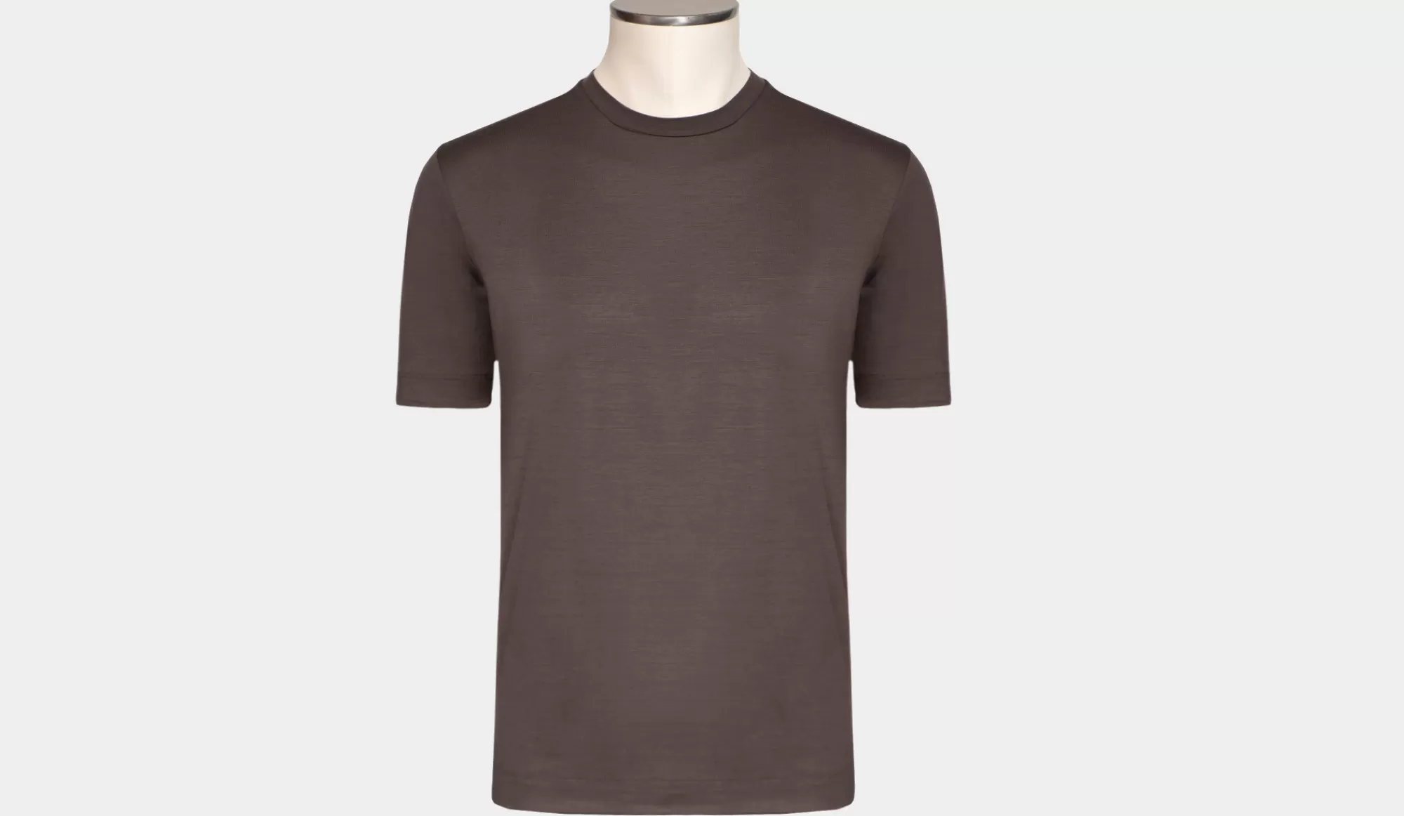 Store Mazzarelli T-Shirt Merinos Brown