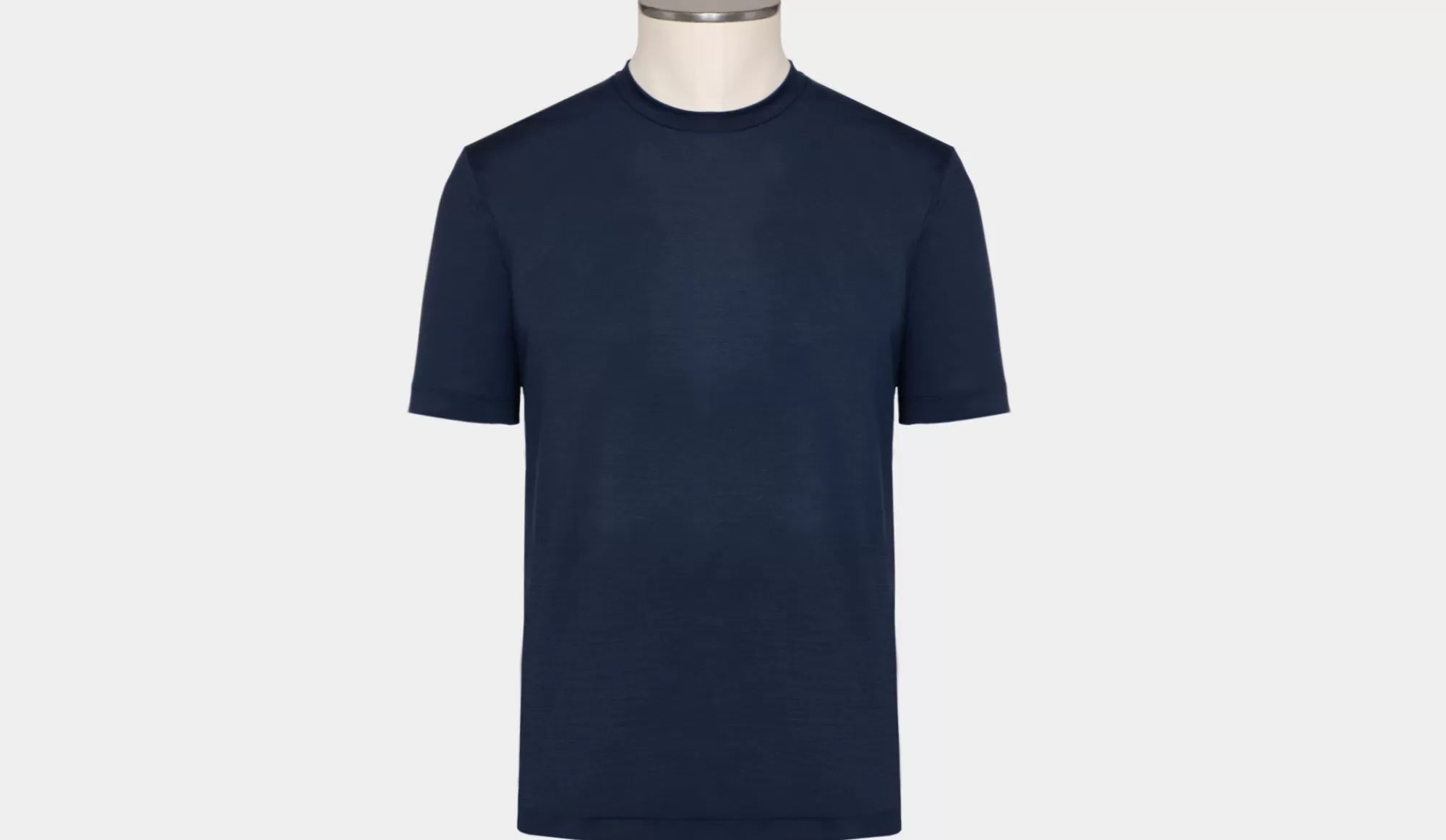 Shop Mazzarelli T-Shirt Merinos Navy