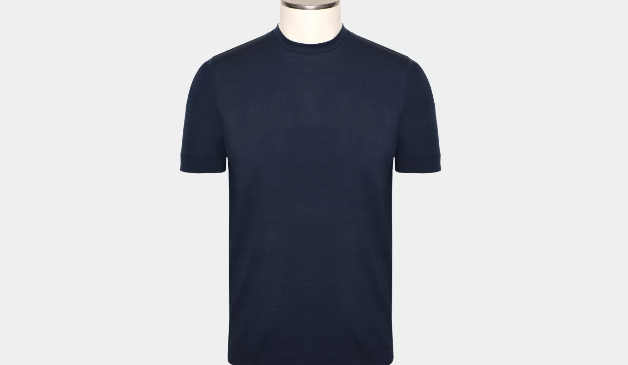 Store Mazzarelli T-Shirt Merinos Navy