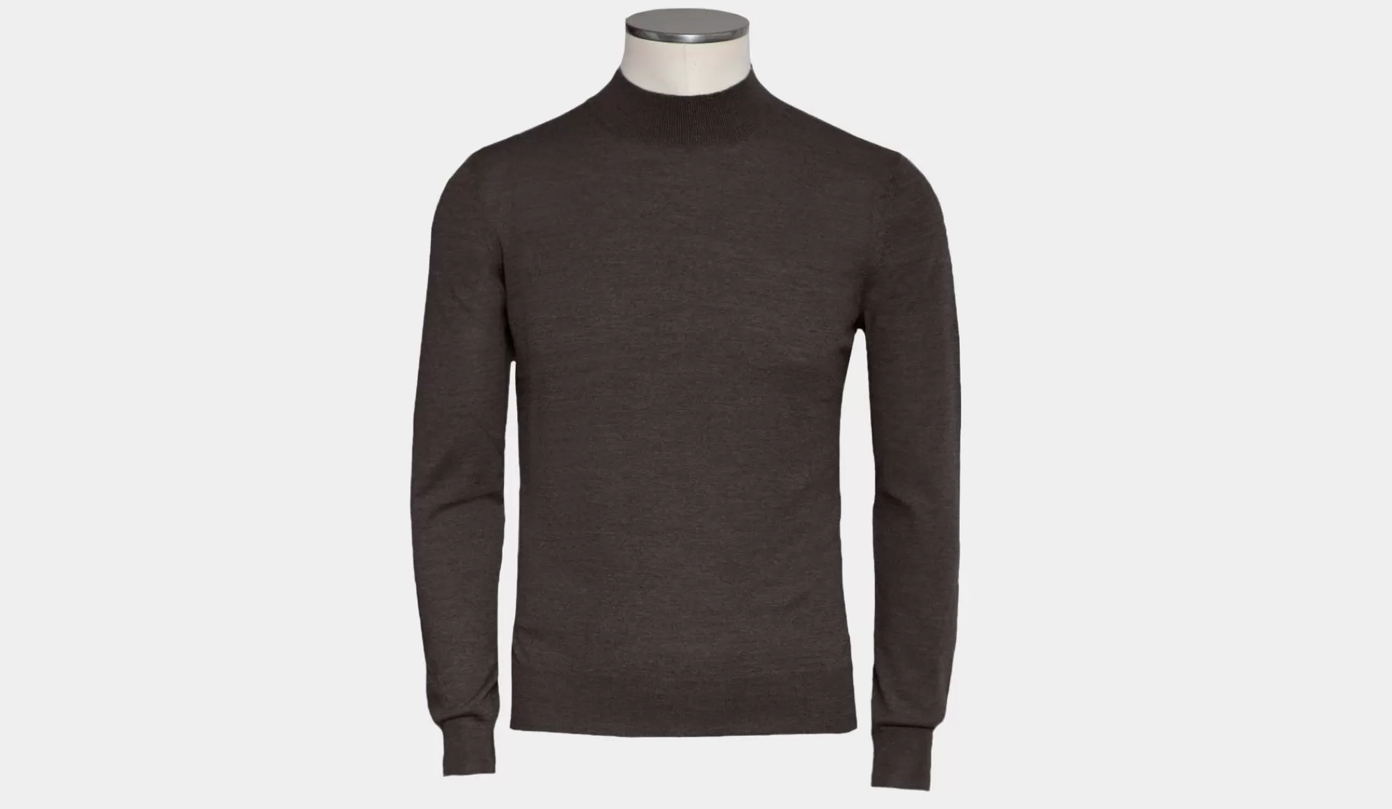 Fashion Gran Sasso Turtle Neck 'super Tasmania' Dark Brown