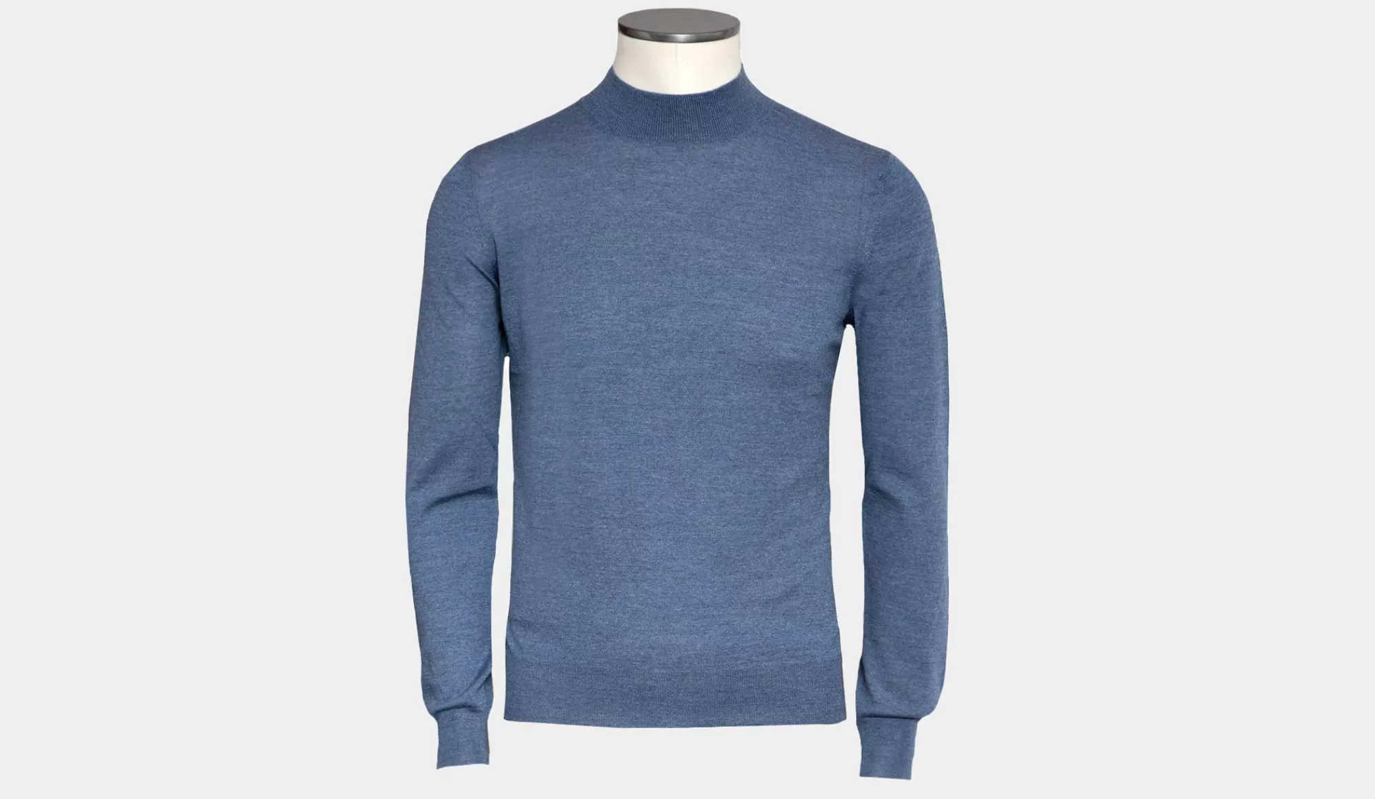 Best Gran Sasso Turtle Neck 'super Tasmania' Light Blue