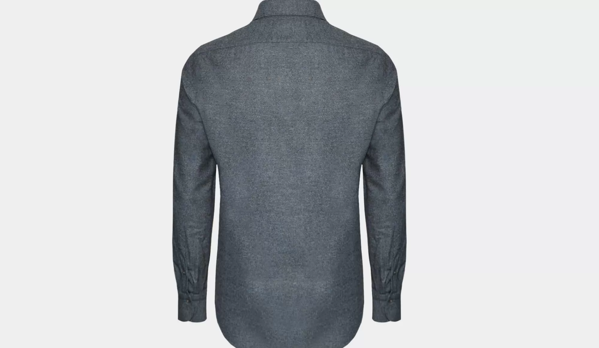 Cheap Finamore Woolen Shirt Grey-Blue