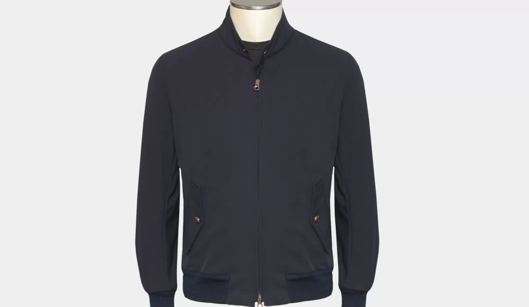 Store Kired Zipped Blouson Black-Blue