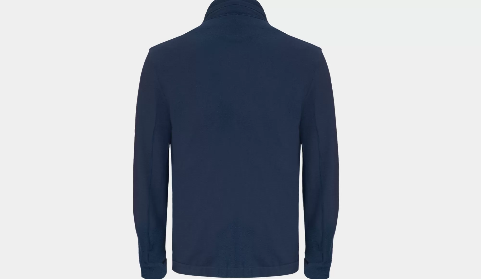 New Kired Zipped Blouson Seersucker Blue